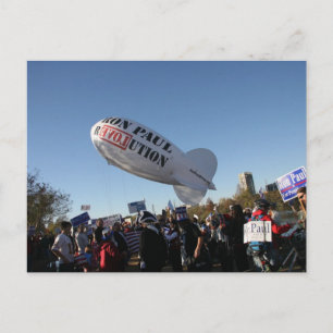 Ron Paul blimp Postkarte