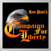 Ron Paul Campaign for Liberty Eagle EYE Poster (Vorne)