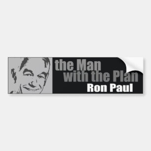 Ron Paul: Der Mann mit dem Plan Autoaufkleber