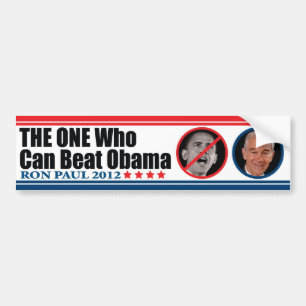 Ron Paul: Die Person, die Obama schlagen kann Autoaufkleber