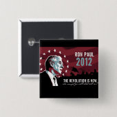 Ron Paul die Revolution ist jetzt Knopf Button (Vorne & Hinten)