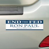 Ron Paul End Der Gefüttert Autoaufkleber 2012 (Auf Auto)