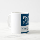 Ron Paul Ende die gefütterte Fahne Kaffeetasse (Vorderseite Links)