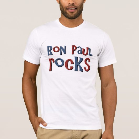 Ron Paul-Felsen T-Shirt (Vorderseite)