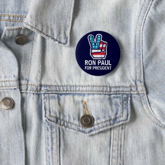 Ron Paul-Friedensknopf Button (Beispiel)