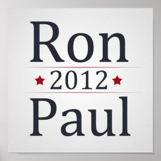 Ron Paul für das Wahlkampfposter des Präsidenten 2 Poster