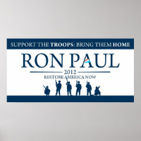 Ron Paul für das Wahlkampfposter des Präsidenten 2