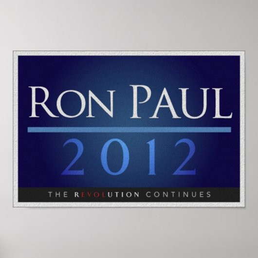 Ron Paul für das Wahlkampfposter des Präsidenten 2 Poster (Vorne)