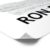 Ron Paul für den Präsidenten der USA Poster (Ecke)