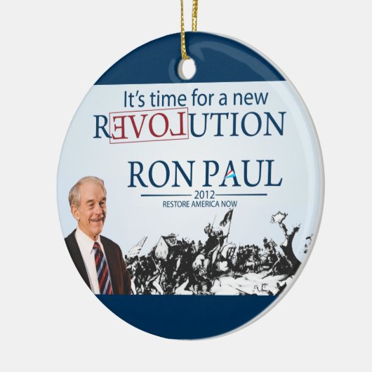 Ron Paul für den Präsidenten Keramik Ornament (Links)