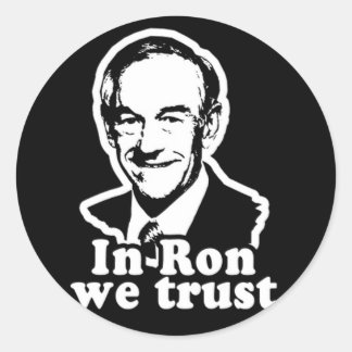 Ron Paul für den Wahlkampfsticker 2012 Runder Aufkleber