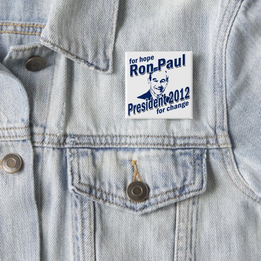 Ron Paul für Hoffnung und Änderung Button (Beispiel)