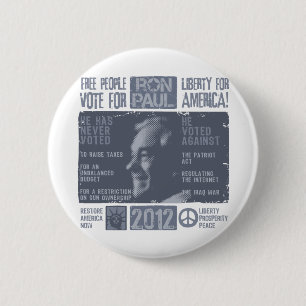 Ron Paul für Präsidenten 2012 Button