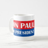 Ron Paul für Präsidenten 2012 Kaffeetasse (Vorderseite Links)