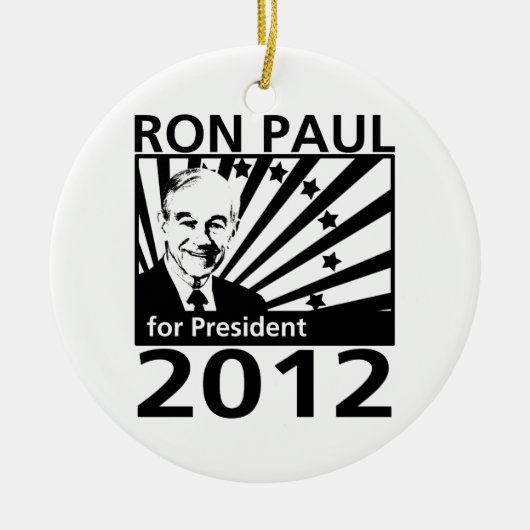 Ron Paul für Präsidenten 2012 Keramik Ornament (Vorne)