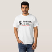 Ron Paul für Präsidenten 2012 - retten Sie die T-Shirt (Vorne ganz)