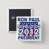 Ron Paul für Präsidenten 2012 T-Shirts Button (Vorne & Hinten)