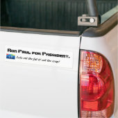 Ron Paul für Präsidenten Autoaufkleber (Auf Lkw)