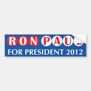 Ron Paul für Präsidenten Autoaufkleber 2012