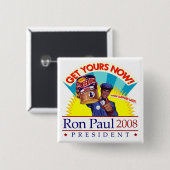 Ron Paul für Präsidenten Retro Button (Vorne & Hinten)