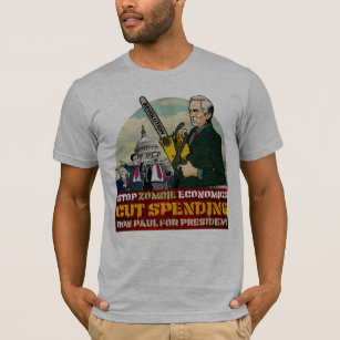 Ron Paul gegen Zombie-Wirtschafts-Shirt T-Shirt