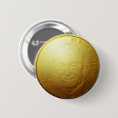 Ron Paul Gold Coin Button (Vorne & Hinten)