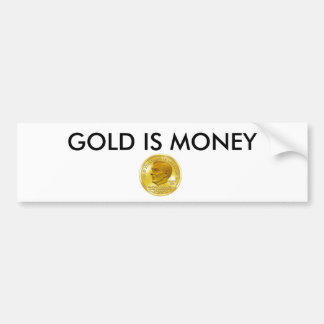 Ron Paul Goldaktie, GOLD IST GELD Autoaufkleber