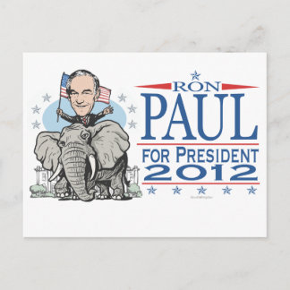 Ron Paul GOP Mascot 2012 Postkarte