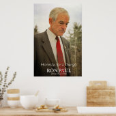 Ron Paul Honesty Print Poster (Küche)
