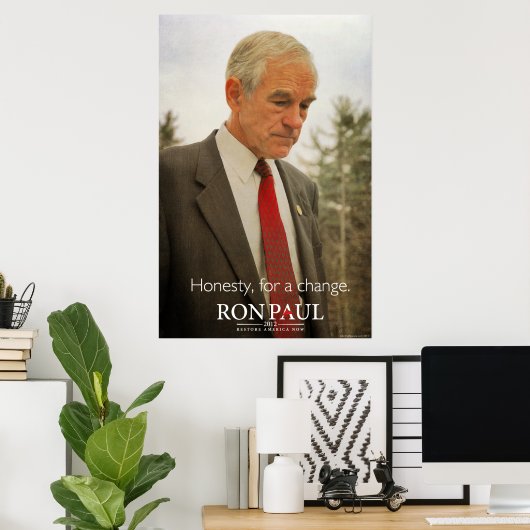 Ron Paul Honesty Print Poster (Heimbüro)