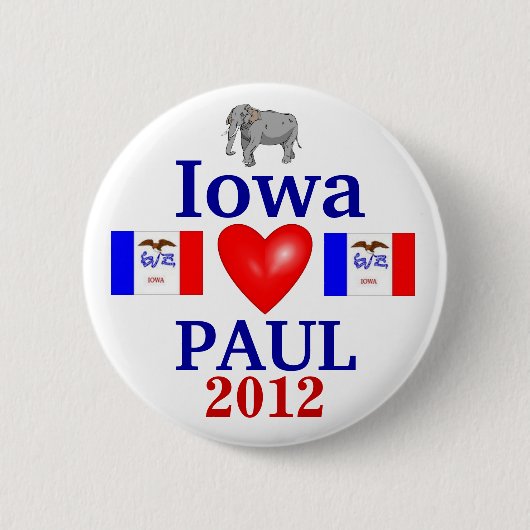 Ron Paul Iowa 2012 Button (Vorderseite)