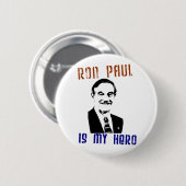Ron Paul ist mein Held Button (Vorne & Hinten)