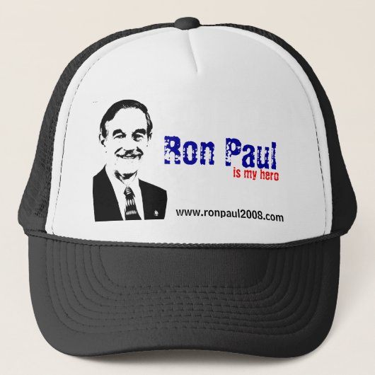 Ron Paul ist mein Held Truckerkappe (Vorderseite)