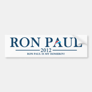 Ron Paul ist mein Homeboy! Autoaufkleber