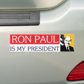 Ron Paul ist mein Präsident Autoaufkleber (Auf Auto)