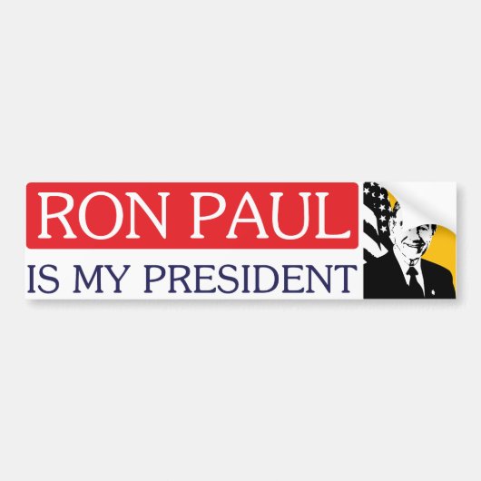 Ron Paul ist mein Präsident Autoaufkleber (Vorne)
