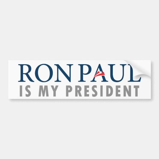 Ron Paul ist mein Präsident Autoaufkleber (Vorne)