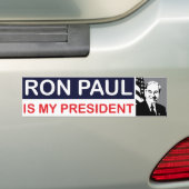 Ron Paul ist mein Präsident Autoaufkleber (Auf Auto)