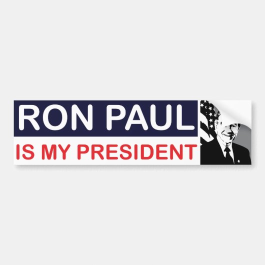 Ron Paul ist mein Präsident Autoaufkleber (Vorne)