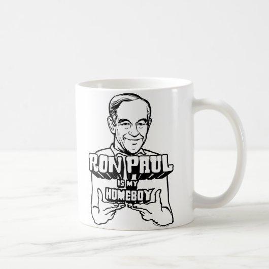 Ron Paul ist meine Homeboy-Tassen Kaffeetasse (Rechts)