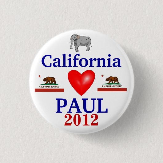 Ron Paul Kalifornien 2012 Button (Vorderseite)