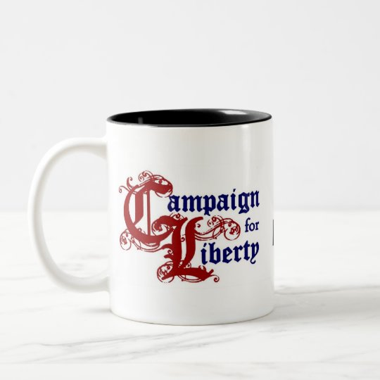 Ron Paul-Kampagne für Freiheit Zweifarbige Tasse