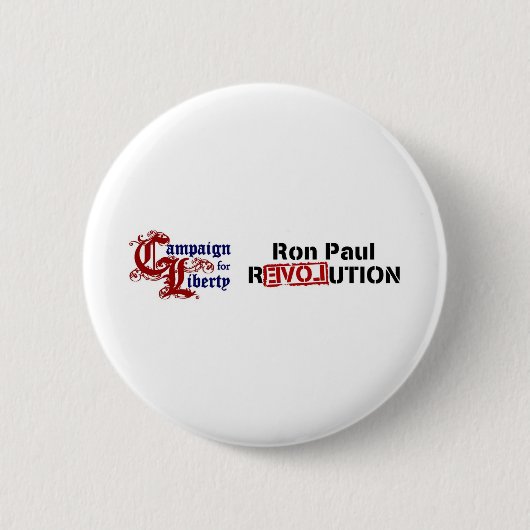Ron Paul-Kampagne für Freiheits-Revolution Button (Vorderseite)