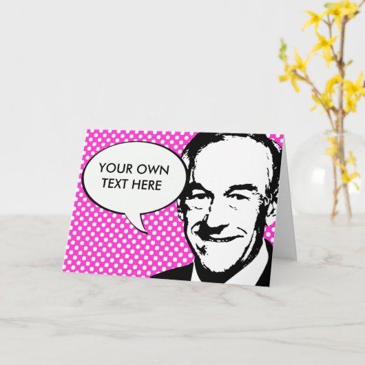 Ron Paul Karte (Gelbe Blume)