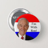 Ron Paul-Knopf Button (Vorne & Hinten)