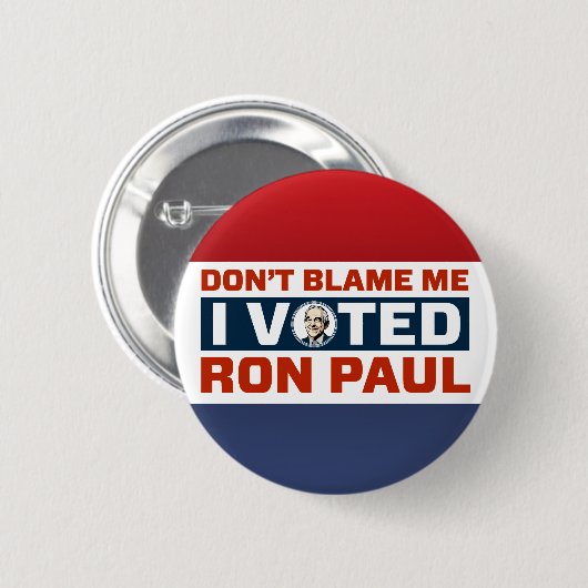 Ron Paul-Knopf Button (Vorne & Hinten)