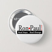 Ron Paul - Knopf der wirkliche Button (Vorne & Hinten)