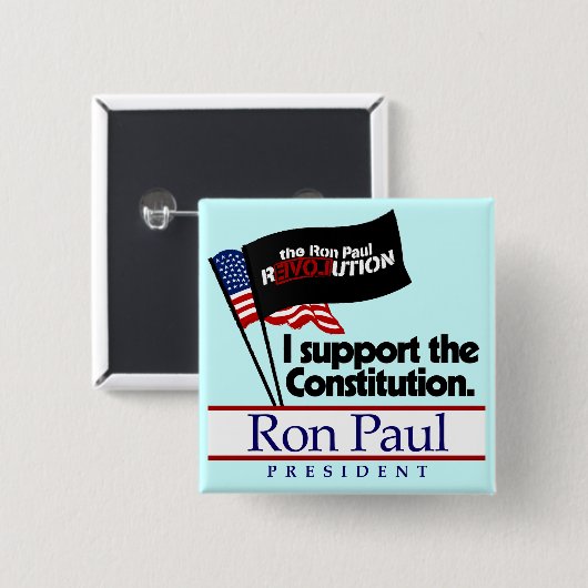 Ron Paul-Konstitutions-Knopf Button (Vorne & Hinten)