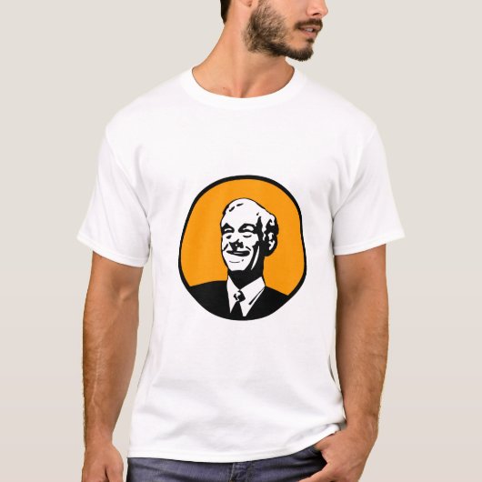 Ron Paul-Kreis-Orange T-Shirt (Vorderseite)