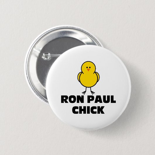 Ron Paul-Küken Button (Vorne & Hinten)